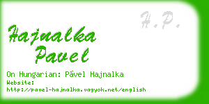 hajnalka pavel business card